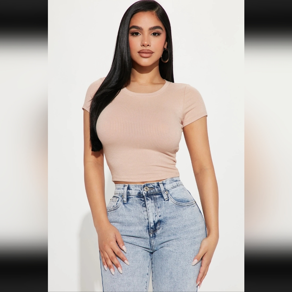 Nude Crop Top